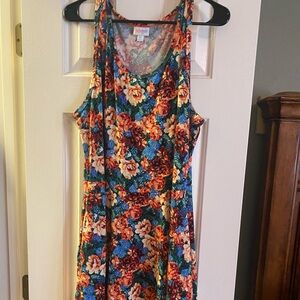 Women’s lularoe tank dress with pockets Sz 2x